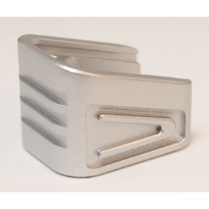 Aluminum Magazine Base Cover Silver